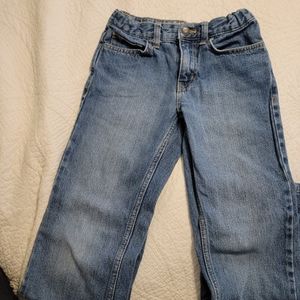 Boys Jeans Size 8 Snap closure adjustable waist